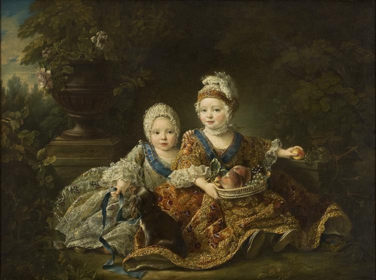 Francois-Hubert Drouais Duke of Berry and the Count of Provence at oil painting image